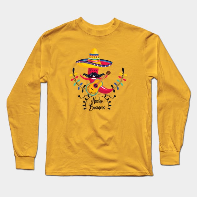 Sassy Pepper Nacho Business Tee! Long Sleeve T-Shirt by SocietyTwentyThree